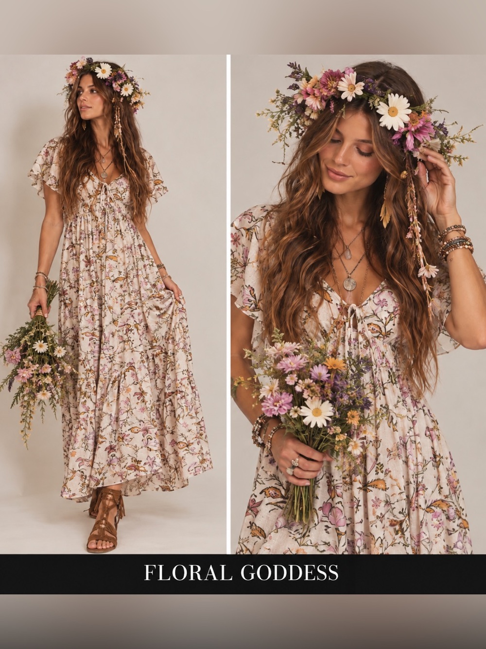 NWT Market & Spruce Floral Tiered Maxi Dress